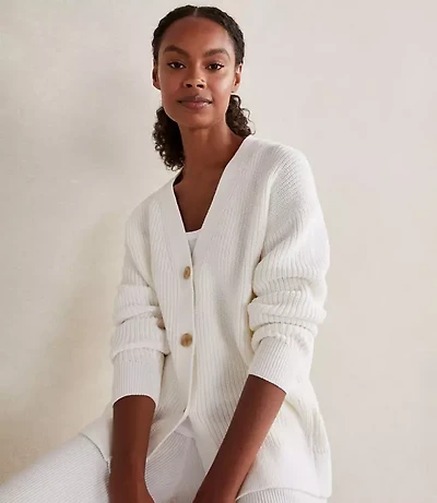 Haven Well Within Organic Cotton Shaker Stitch Cardigan