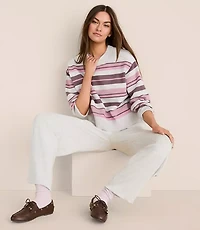 Lou & Grey Striped Oversized Dreamstitch Sweater