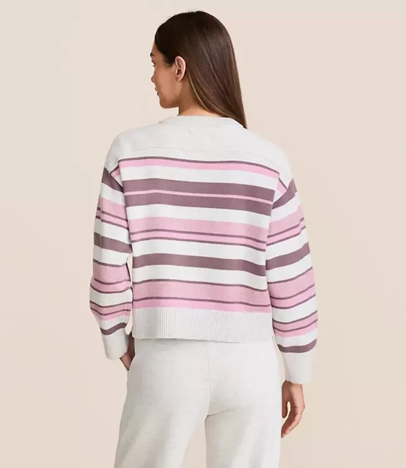 Lou & Grey Striped Oversized Dreamstitch Sweater