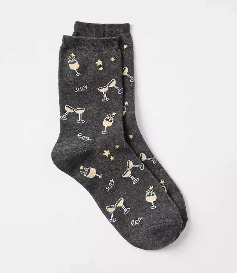 Champagne Crew Socks