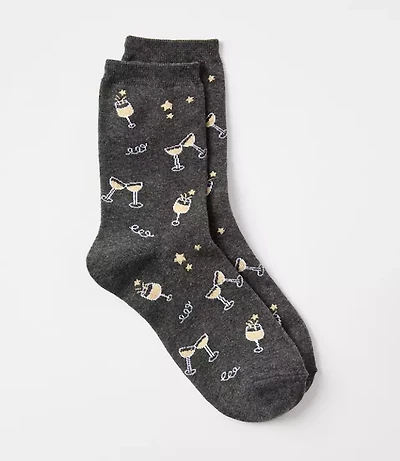 Champagne Crew Socks