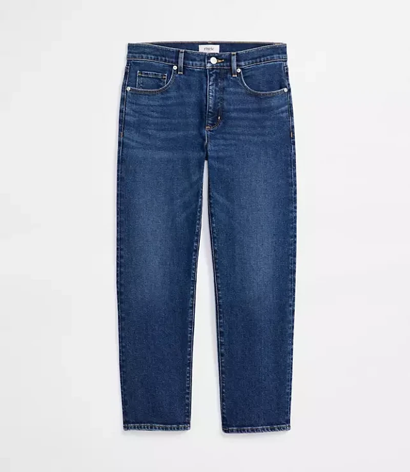 Rivete Petite Mid Rise Slim Jeans Muse Wash