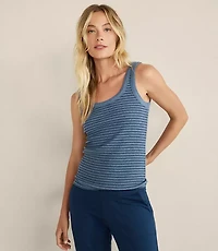 Haven Well Within Essential Organic Cotton Delicate Stripe Scoop Neck Tank