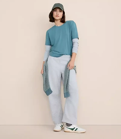 Lou & Grey Heathered Elite Fleece Barrel Pants