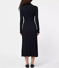 French Connection Crinkle Knit Maxi Dress