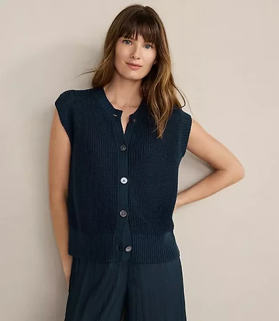 Haven Well Within Organic Cotton Linen Sweater Vest