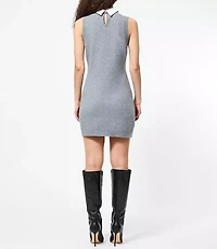 French Connection Vhari Knit Collared Mini Dress