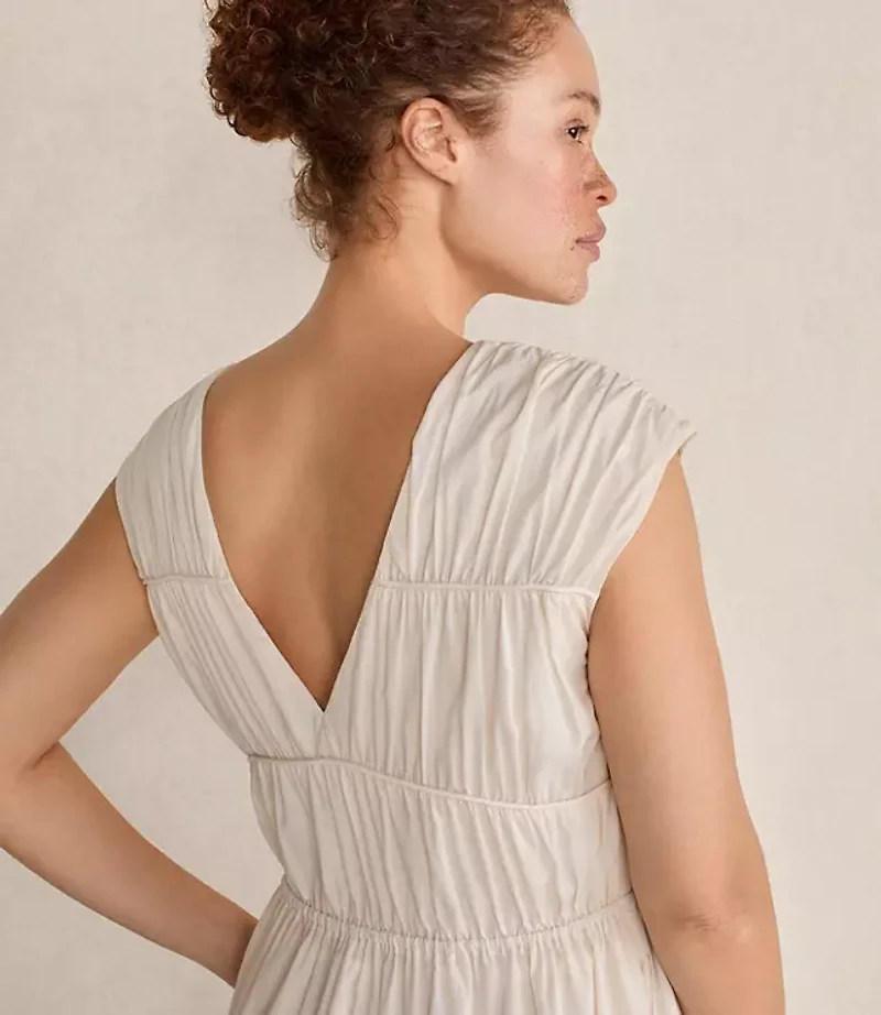 Haven Well Within Cotton Voile Rouched Maxi Dress