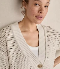 Haven Well Within Organic Cotton Open Stitch Cardigan