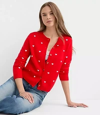 Petite Heart Cardigan