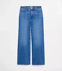 Rivete Petite Curvy High Rise Wide Leg Jeans Vintage Dark Wash