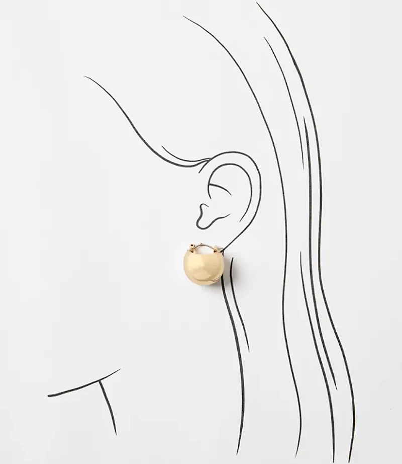 LOFT Versa Bubble Hoop Earrings