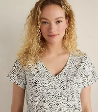 Haven Well Within Organic Cotton Jersey Animal Dot Sleep Dress