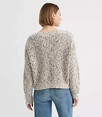 Petite Marled Chunky Ribbed Sweater