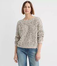 Petite Marled Chunky Ribbed Sweater