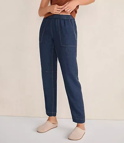 Haven Well Within Linen Barrel Leg Pants