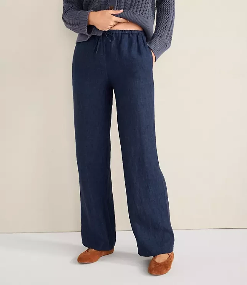 Haven Well Within Linen Straight Leg Pants