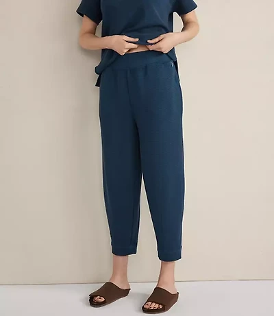 Haven Well Within Organic Cotton Waffle Barrel Leg Pants