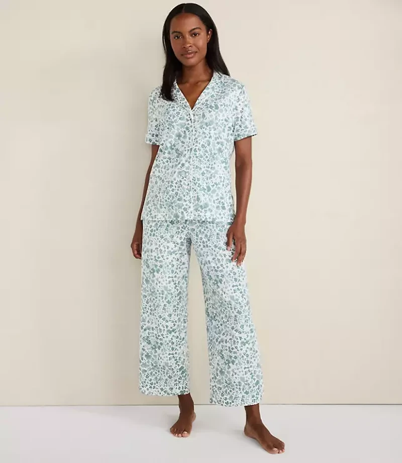 Haven Well Within Organic Cotton Jersey Blurred Floral Pajama Pants