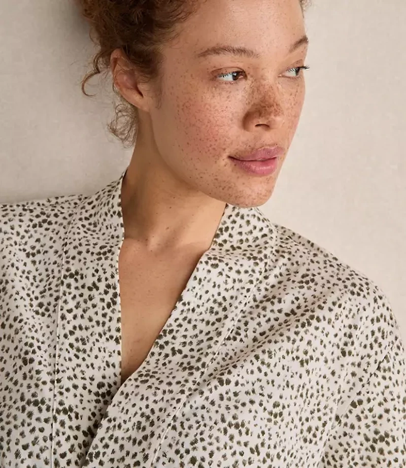 Haven Well Within Organic Cotton Jersey Animal Dot Robe