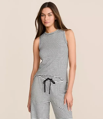 Lou & Grey Stripe Textured Tank Top