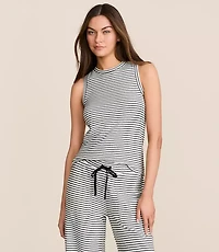 Lou & Grey Stripe Textured Tank Top