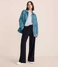 Lou & Grey Wanderweave Zip Wide Leg Pants