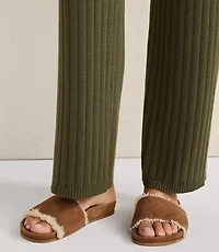 Haven Well Within Suede and Sherpa Molded Slides