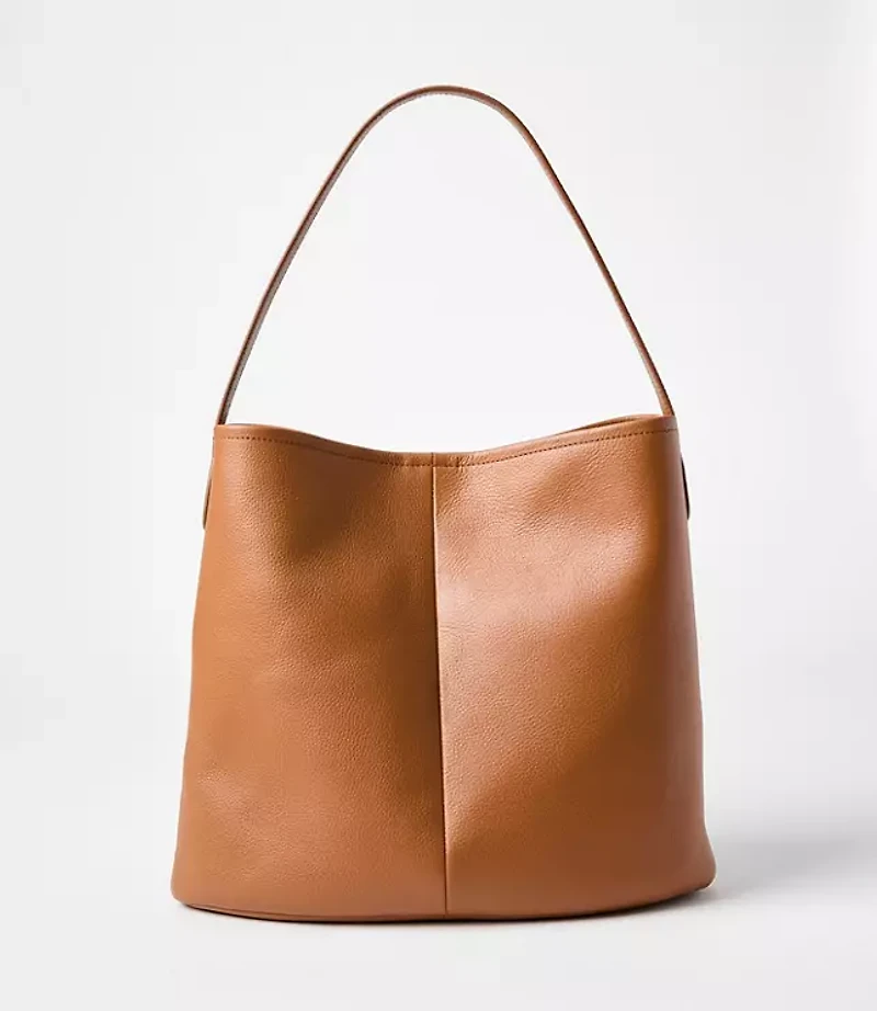 Leather Bucket Bag