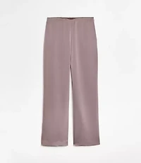Petite LOFT Versa Satin Straight Pants