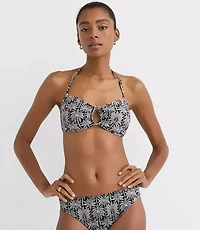 LOFT Beach Palm Hook Keyhole Bandeau Bikini Top