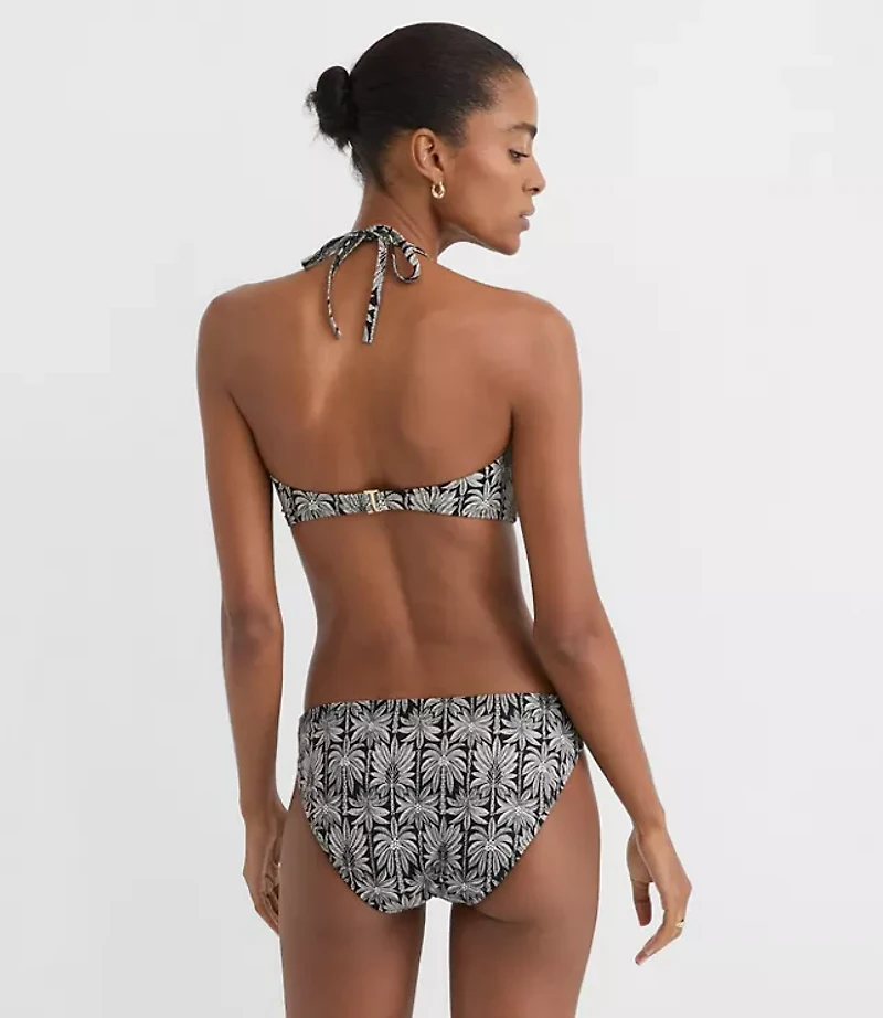 LOFT Beach Palm Hook Keyhole Bandeau Bikini Top