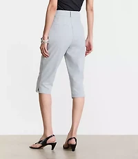 Petite LOFT Versa Seasonless Stretch Slim Crop Pants Heather