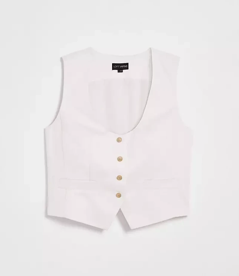 Petite LOFT Versa Pure Spun Pocket Vest