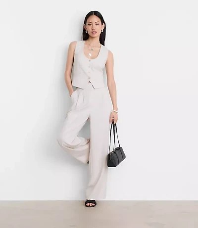 Petite LOFT Versa Pure Spun Pocket Vest