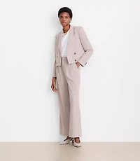 Petite LOFT Versa Seasonless Stretch Double Breasted Blazer Stripe