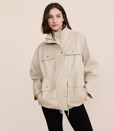Petite Lou & Grey Peached Bubble Utility Jacket