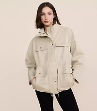 Petite Lou & Grey Peached Bubble Utility Jacket