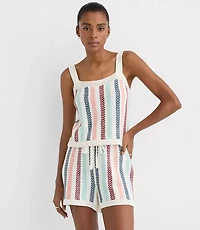 Petite LOFT Beach Chevron Stripe Tank Top