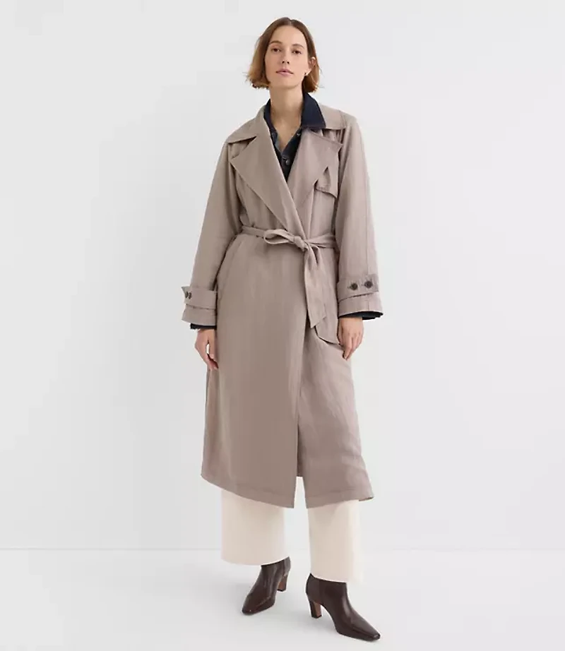 Tall Drapey Trench Coat