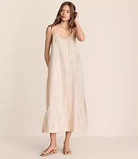 Lou & Grey Striped Cami Maxi Pocket Dress