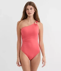 LOFT Beach Ring One Shoulder Piece Swimsuit