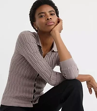 Petite Smocked Ruffle Cardigan Top