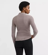 Petite Smocked Ruffle Cardigan Top