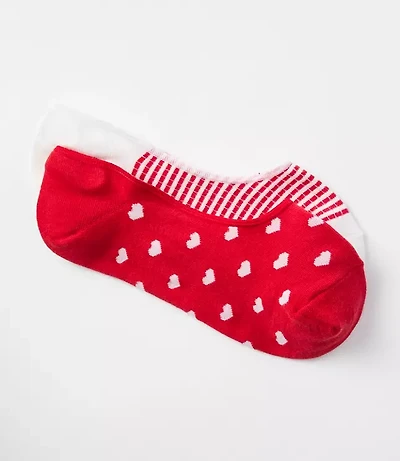 Heart & Stripe No Show Sock Set