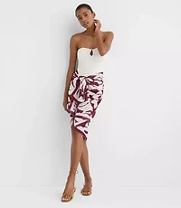 LOFT Beach Wire Bandeau One Piece Swimsuit