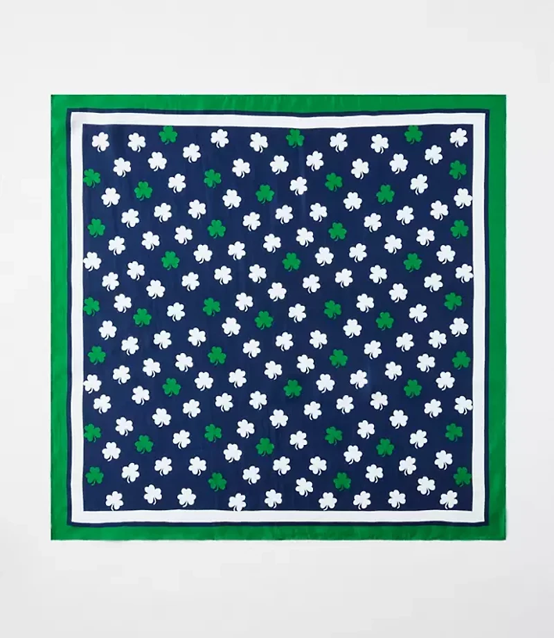 Shamrock Silk Square Scarf