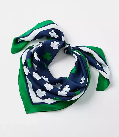 Shamrock Silk Square Scarf