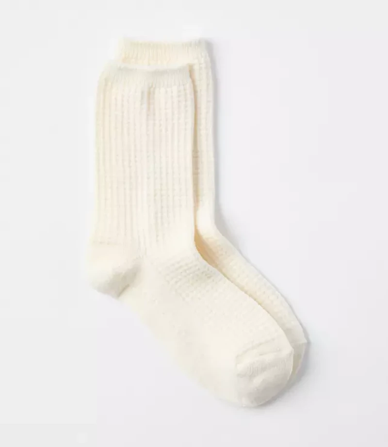 Lou & Grey Waffle Crew Socks