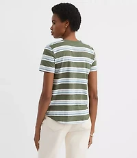Striped Everyday V-Neck Tee
